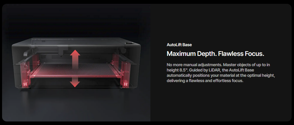 xTool P3 Laser Cutter – AutoLift Base xTool P3 Laser Cutter - AutoLift Base