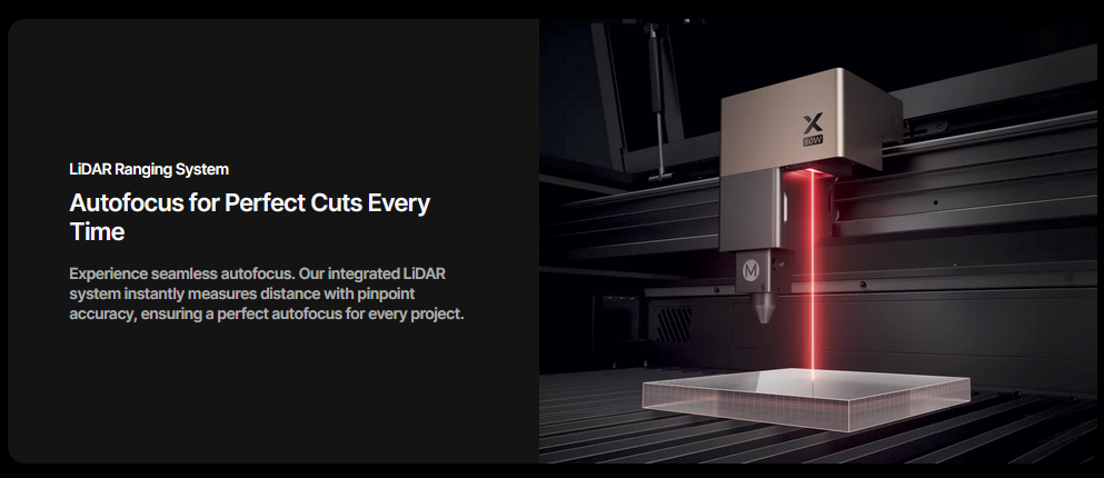 LiDAR Ranging System xTool P3 Laser Cutter - LiDAR Ranging System
